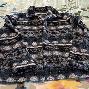 Cozy Patterned Fleece Jacket